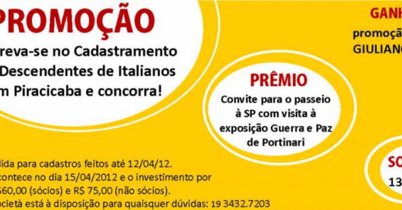 Nova promoção da Societá